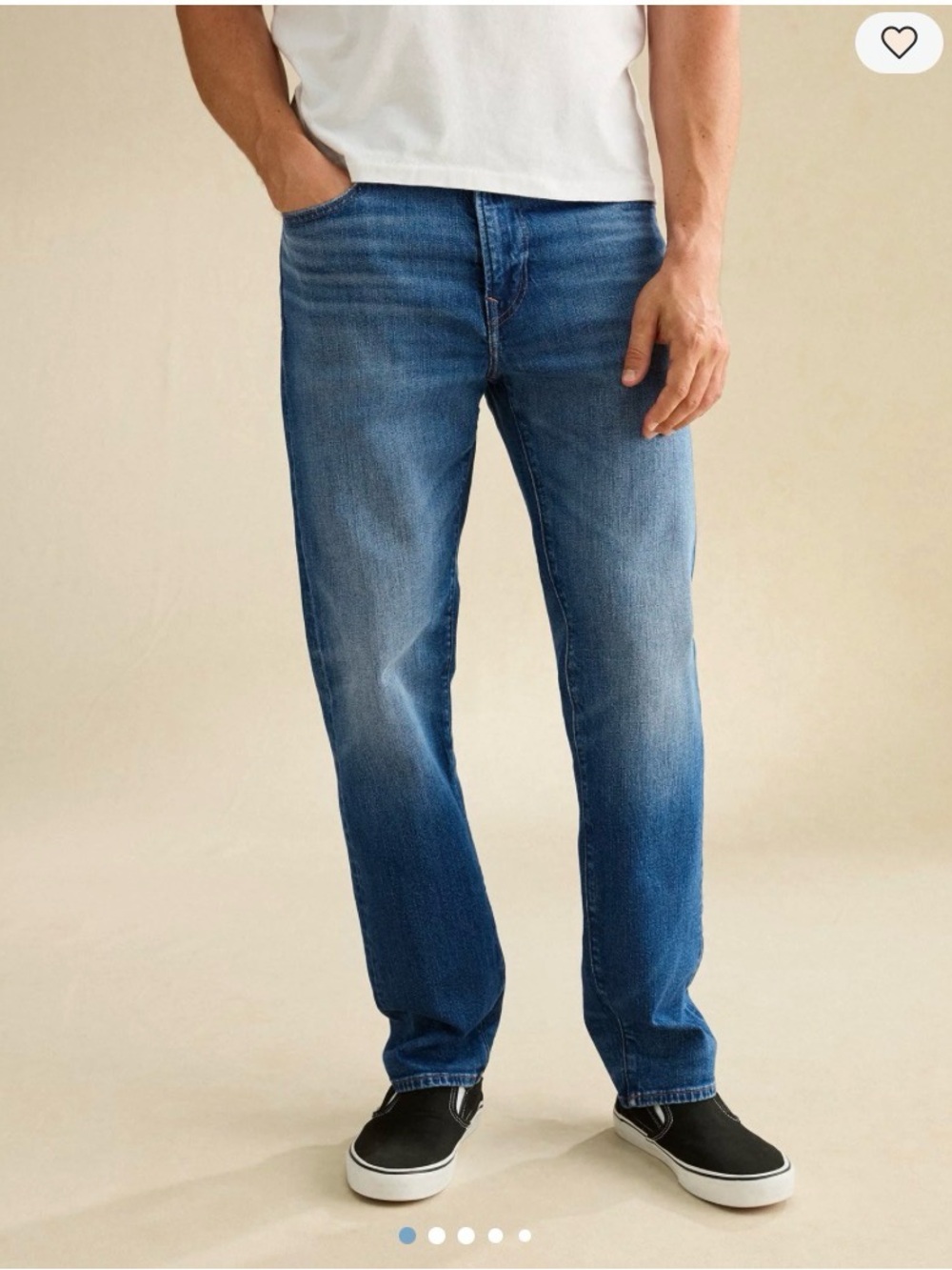 American Eagle Outfitters Menâs Dark Blue Slim Jeans